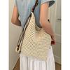 Summer Hollow Woven Bag Women 2025 New Seaside Vacation Beach Straw Bag Large Capacity Shoulder Messenger Bag