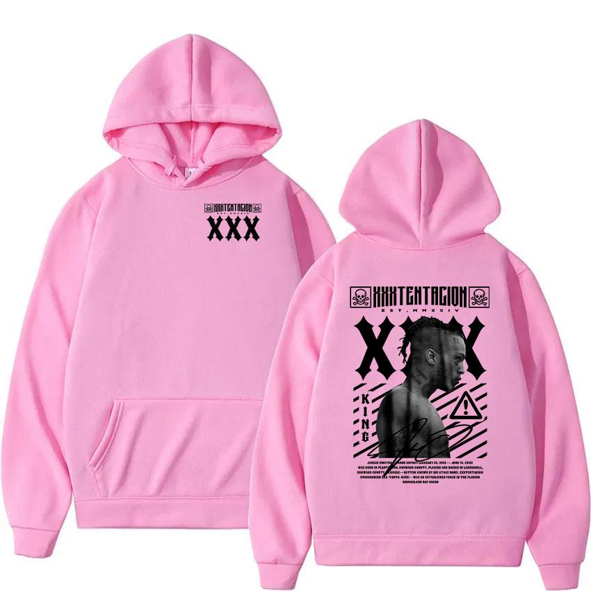 Rapper Xxxtentacion Album  Hoodie Men'S Gothic Punk Hip Hop Pullover Sweatshirt Retro Oversized Fleece Hooded Streetwear