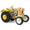 Brass Alloy Mini Vintage Tractor Model Single Cylinder Horizontal IC Engine Operable Creative Collectible Hobby Gift Metal Toy