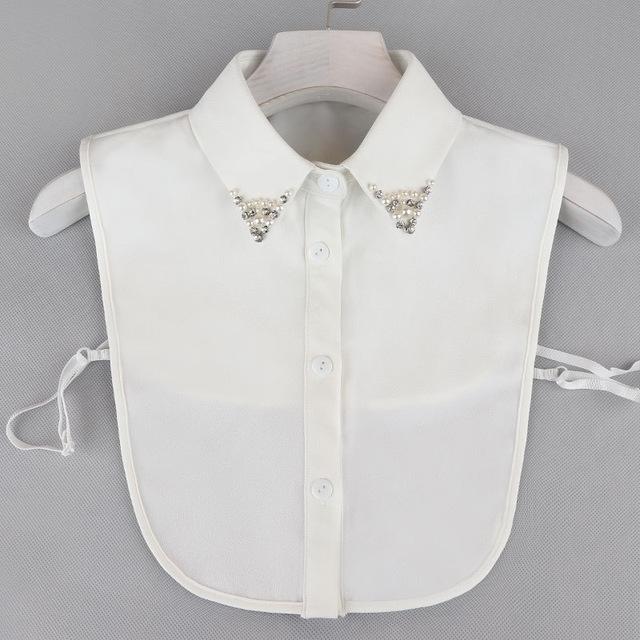 43 Styles Faux Col Stand Revers Chemise Col Détachable Femmes Dentelle Florale Faux Col Demi-Chemise Chemisier Faux Col