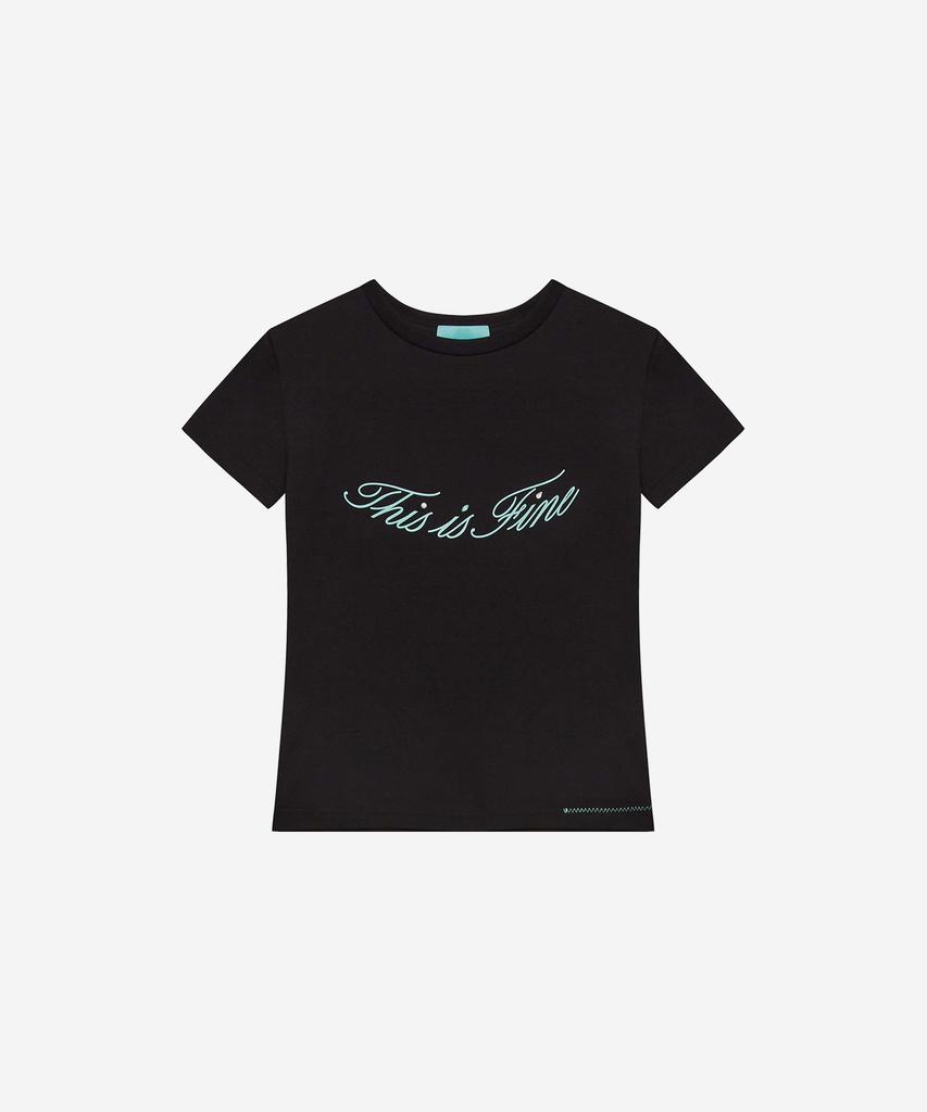 Diseuijeupain Crop Signature Tee Black