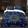 Sun Moon King Queen Duvet Cover Boho Magic Style Bedding Set for Teens Adults Golden Exotic Tribe 23pcs Polyester Quilt Cover