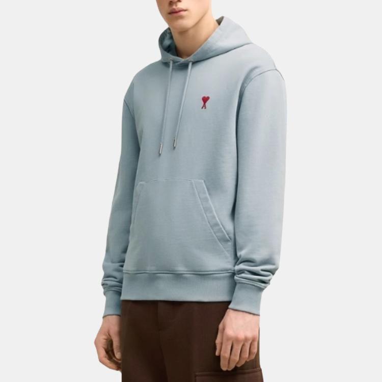Ami Paris Ami De Coeur Drawstring Hoodie USW235730-4012