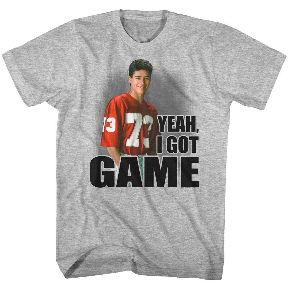 Saved By The Bell TV Show #73 Slater YEAH I Got Game Men T Shirt M