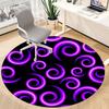 1pc Spiral Pattern Office Round Rug, Non-slip, Soft and Durable Office Rug for Interior Decoration, Perfect for Office, Beautiful Decoration Yy2603230