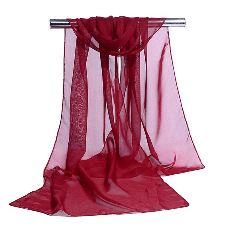 1Pc Solid Color Fashion Neck Protection Scarf Versatile Scarf Texture 160cm Shawl Long Scarf