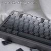 130+ Keys Gradient Keycaps Side Printed Shine Through PBT Double Shot OEM Profile for MX Switches Gaming Keyboard Caps