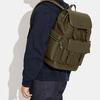 New COACH Sprint Cow Leather With Textile Backpack Large Men's Brown CE523-SVVFE