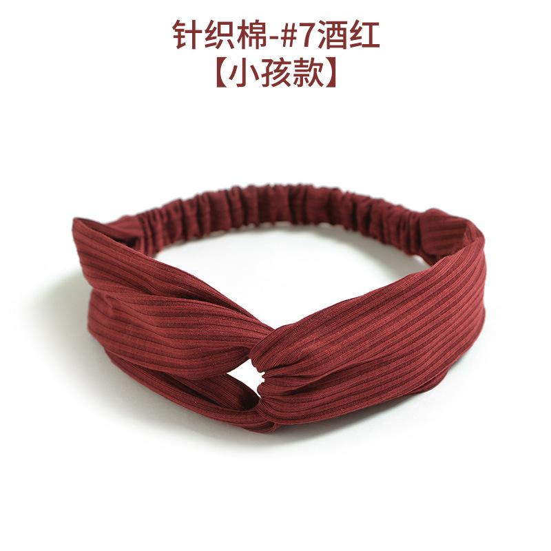 Elastic Crossed Headband Solid Color Knitted Cotton Suede Headband Ladies Hair Accessories Hair Band Headgear