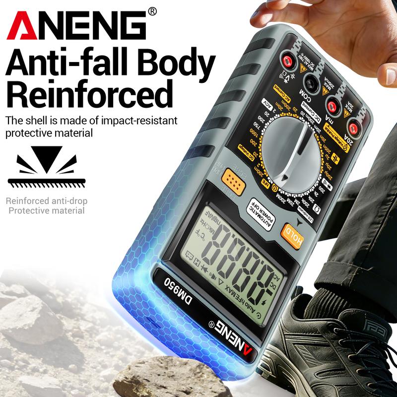 ANENG DM950 High-precision Multimeter AC/DC Ammeter Voltage Resistance Meter LCD Screen Ohmmeter Capacitance Transistor Test