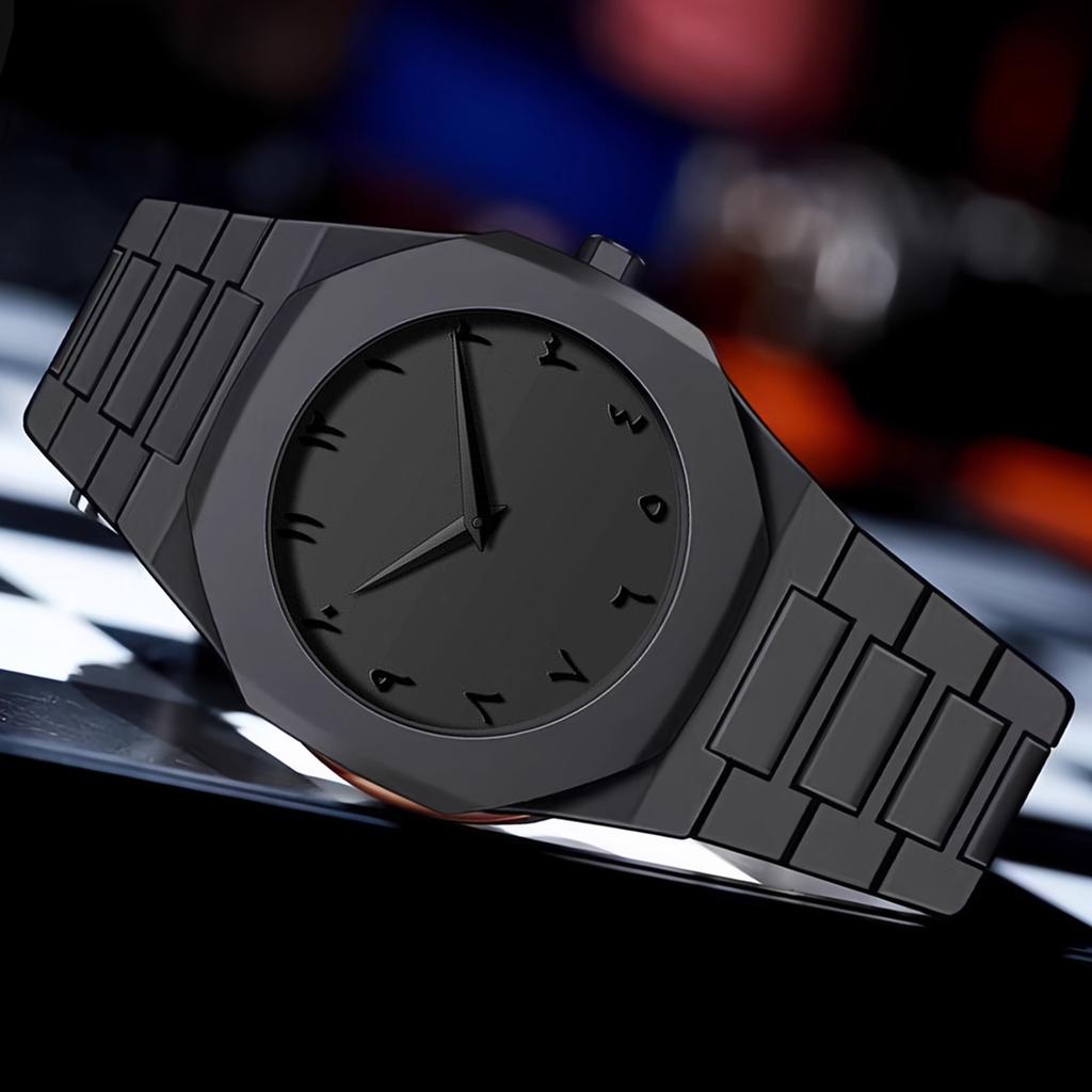 Enkel avslappet herre-dameklokke personlighet arabisk digital kvartsklokke rund urskive kvartsklokke egnet for dagliglivet gaver