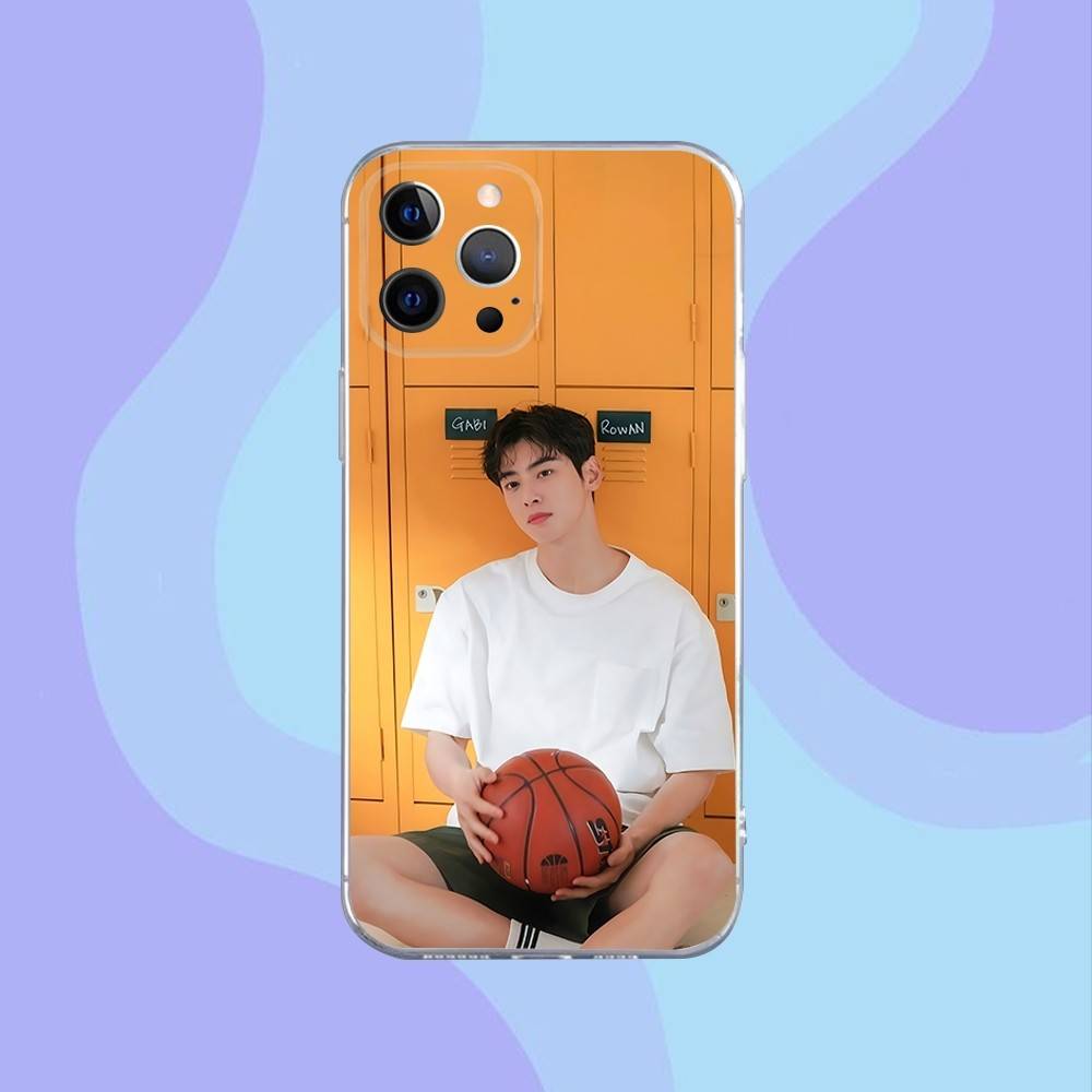 Singer Cha E-EunWoo Phone Case For iPhone 17,16,15,14,13,12,11 Pro,Max,Plus,X,XS,XR,SE4,E Mini Transparent Soft Cover
