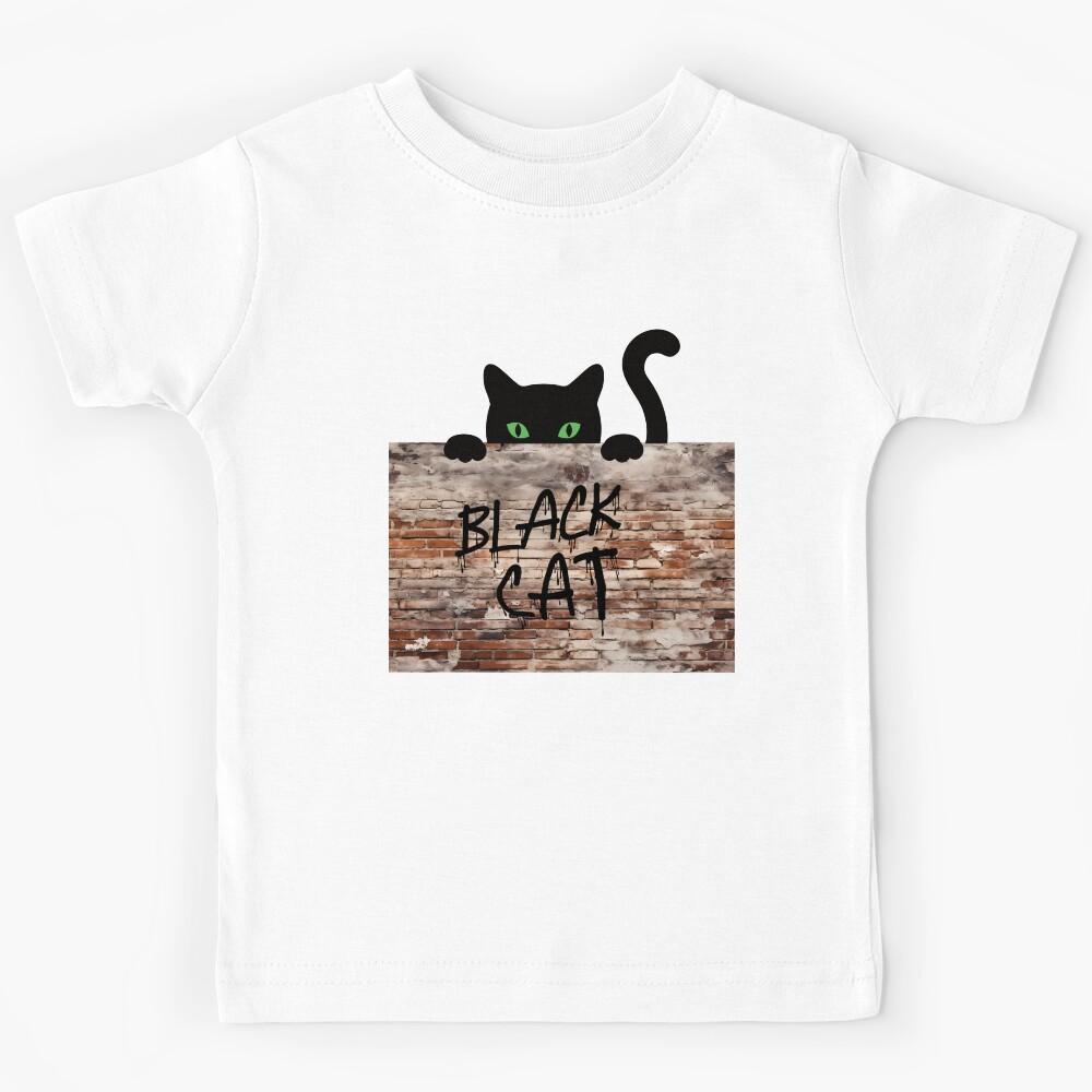 Black Cat Kids T-Shirt 170