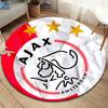 Tappeto Rotondo AFC Ajax, Tappeto per Soggiorno Camera da Letto Divano Sala Giochi Decorazione, Tappetino Antiscivolo