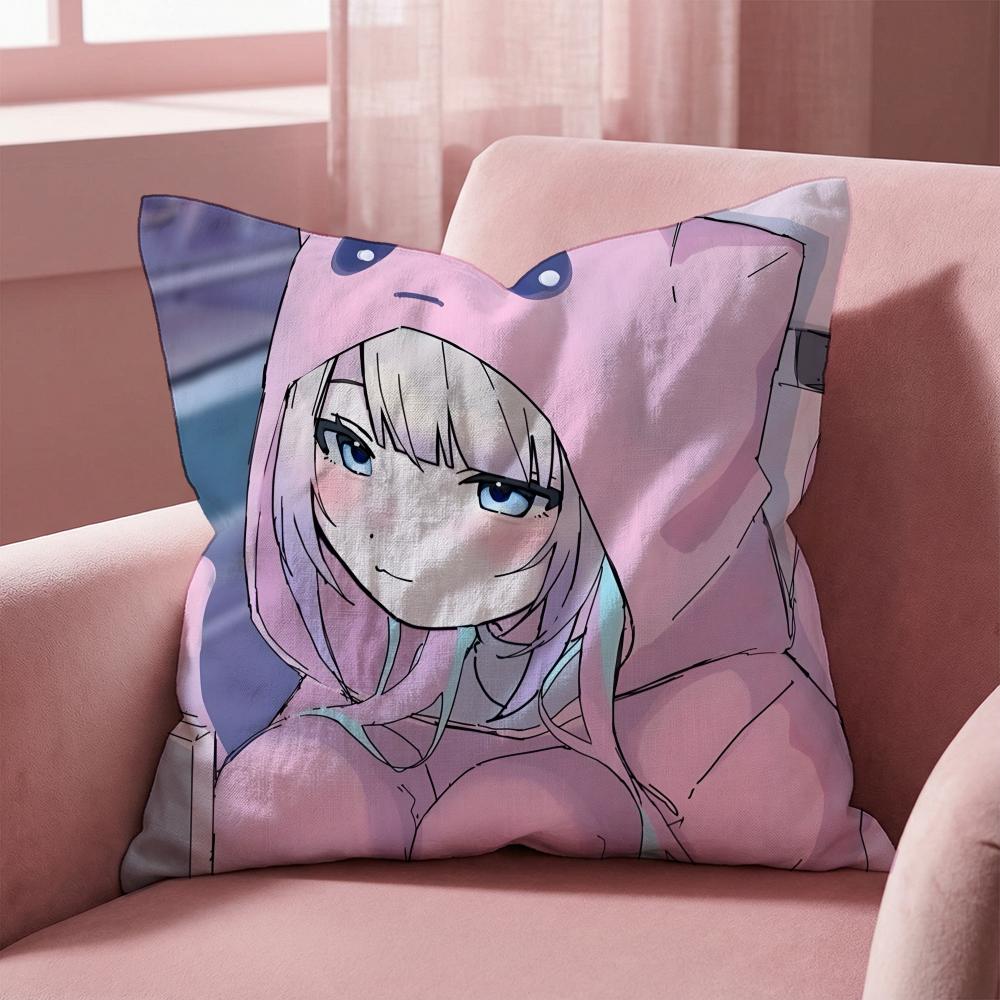 Kawayii Needy Streamer Overload Cushion Cover Multi-Scene Pillow Cover for Home & Car - Reversible, Soft & Durable for Daily Use