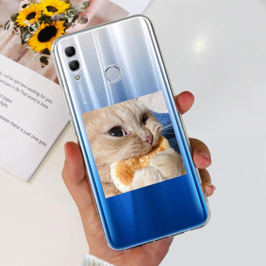 For Honor 10 Lite Case Honor 10i Shockproof Cover HRY-LX1T HRY-LX2 Stylish Flower Soft Silicone Clear TPU Funda For Honor10 Capa