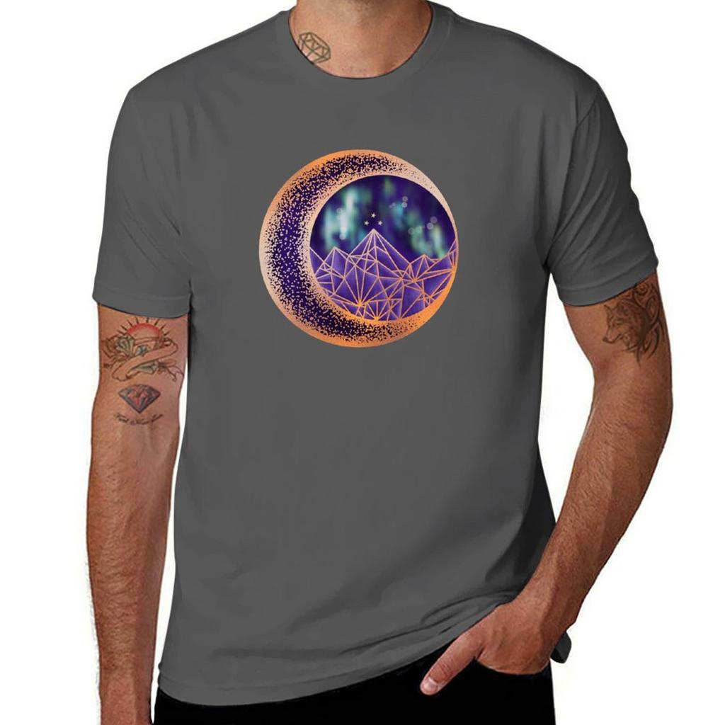 Gold Night Court Insignia Tshirt Urban Style Casual Short Sleeve Top Tshirt