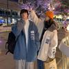 Winter New Fashion Casual Couple Coat Men's and Women's Lamb Wool Cotton Clothes Thickened Loose Hooded Cotton Clothes Tide