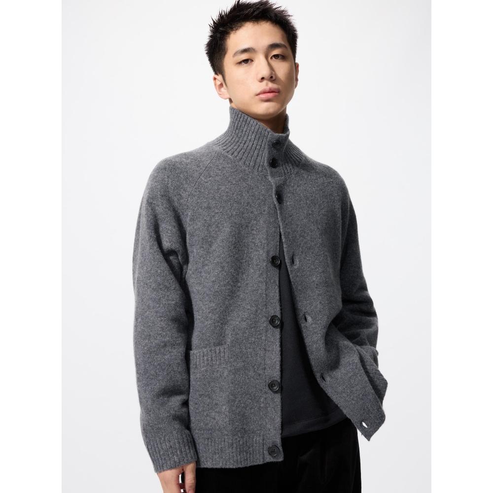 Uniqlo Soupleyan Stand Collar Cardigan