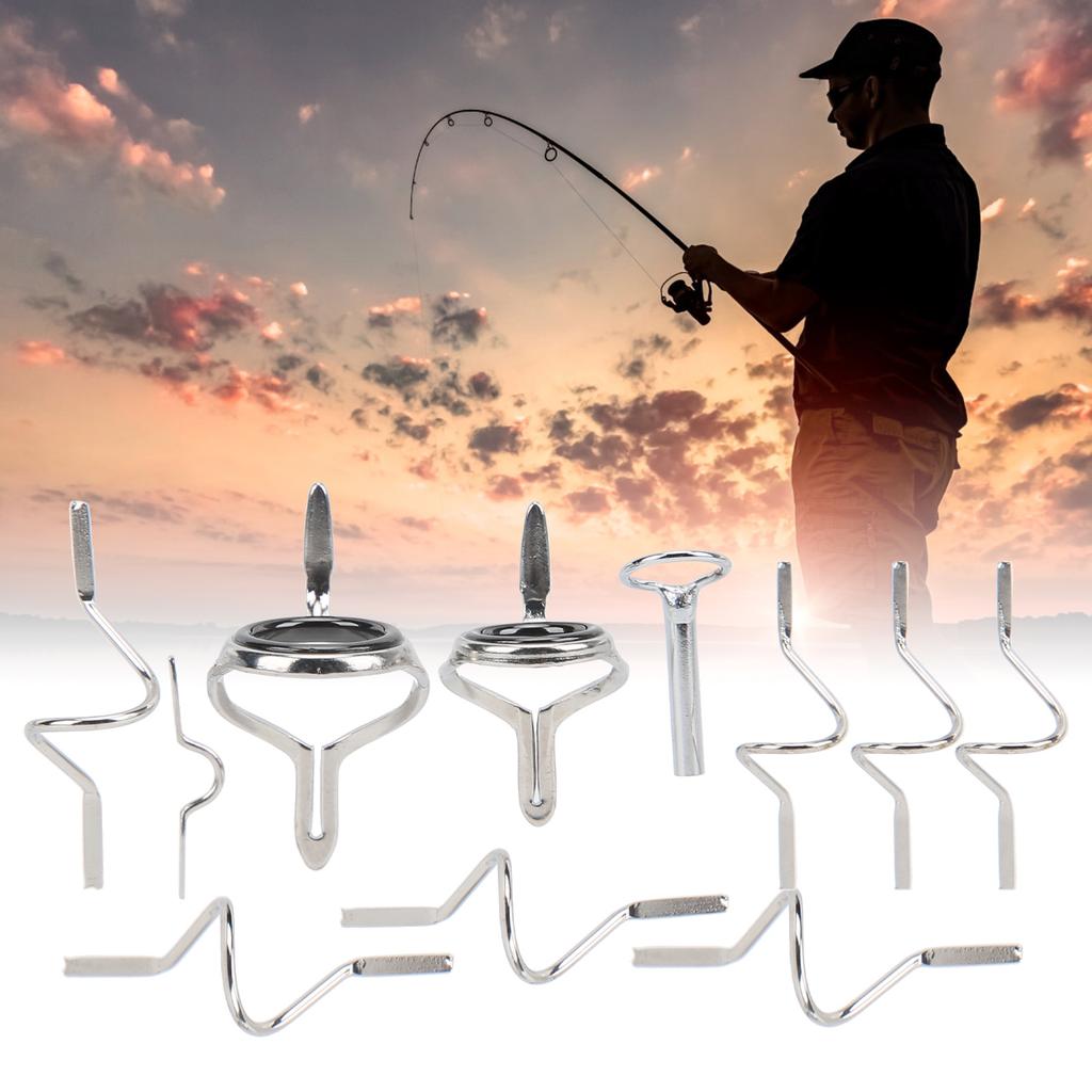 Fly Fishing Guide Angling Repair Tool Stainless Steel Strong Double Buckle Ring Different Size