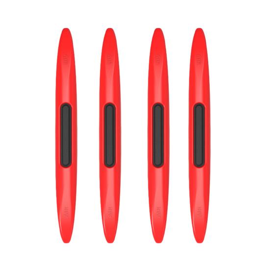 

4 шт. автомобильная силиконовая лента против столкновений антистатическая гибкая термостойкая самоклеящаяся универсальная авто внедорожник грузовик боковое зеркало заднего вида красный