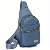Lightweight Quilted Casual Chest Bag, Foldable Portable Trendy Versatile Tote Shoulder Bag, Ideal for Daily Use, Travel, Outdoor