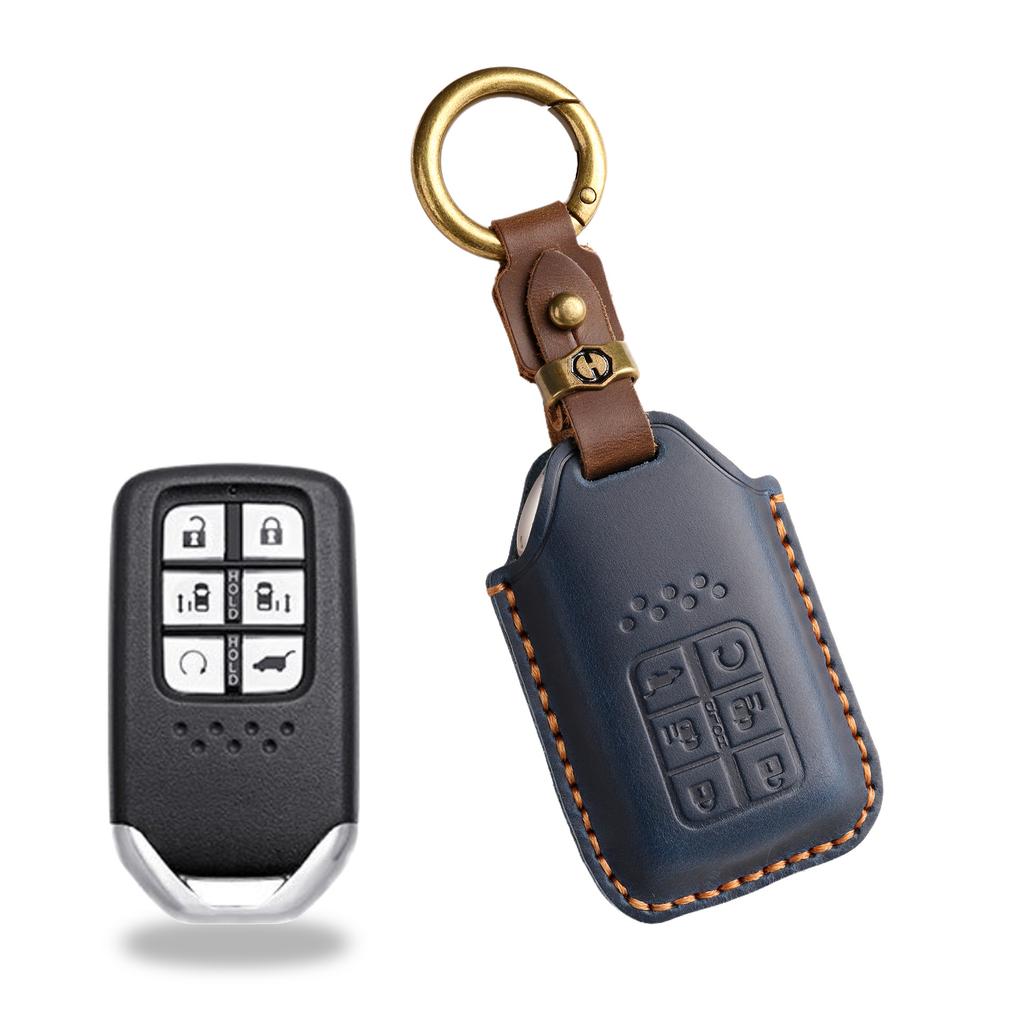 Retro Key Cover Is Suitable for Honda Key Bag CRV Lingpai XRV 10th Generation Civic Accord Crown Fit Leather.