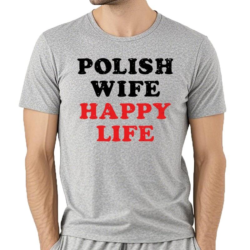 Camiseta Estampada Polska Para Hombre Y Mujer Camisa Informal De Moda Holgada De Gran TamañO 100 AlgodóN Vida Fe