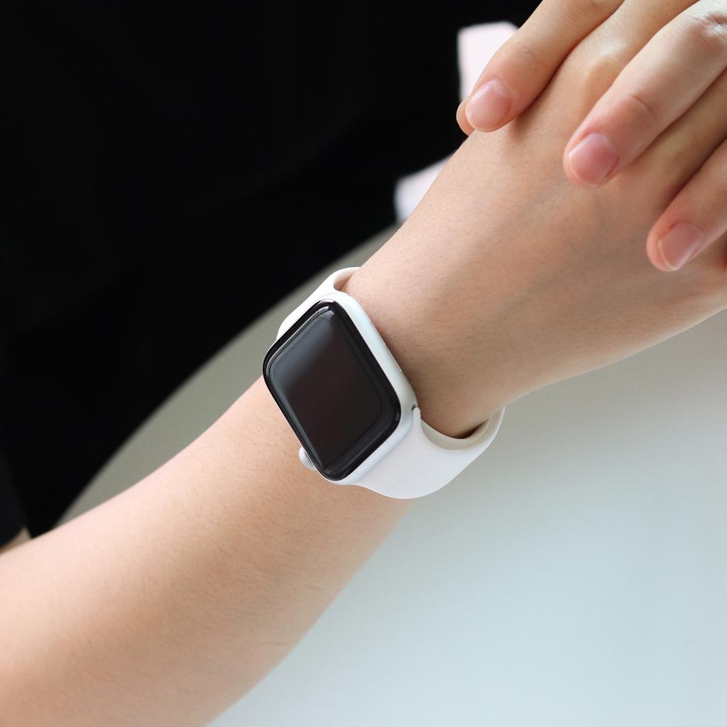 Egadeun Apple Watch Soft Silicone Band White