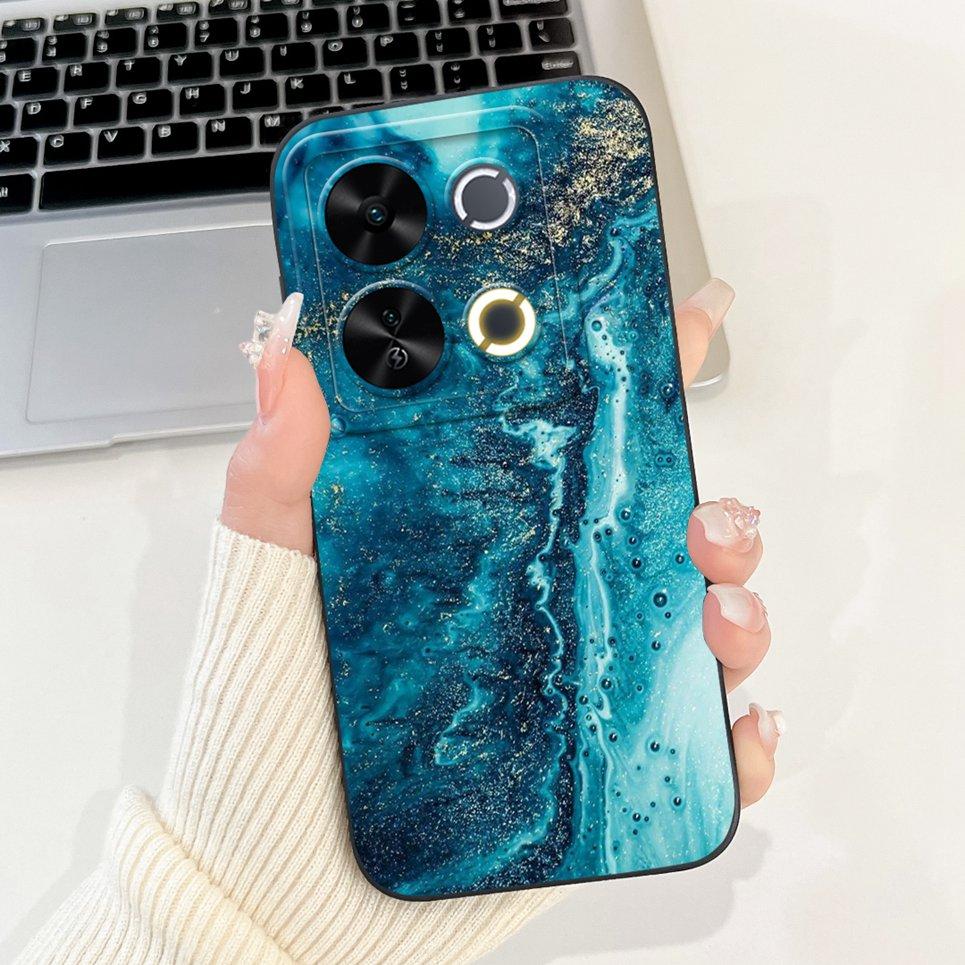 Luxury Fashion Coque For Itel P65 P671L Etui Moon Night Gothic Painting Phone Cases For ItelP65 P 65 Coques Soft Silicone Covers