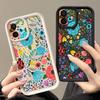 Colorful Flowers Ladybug Pattern Shockproof Phone Case For iPhone 16e 16 15 14 Pro Max 13 12 Pro 11 14 15 16 Plus Silicone Soft Matte Cover Fundas