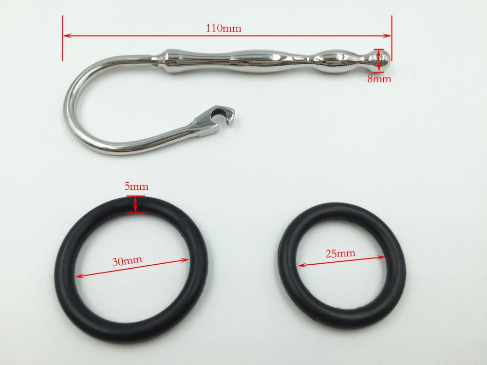 Men's Metal Urethral Glans Insert Dilator - Erotic Toy for Outdoor Wear