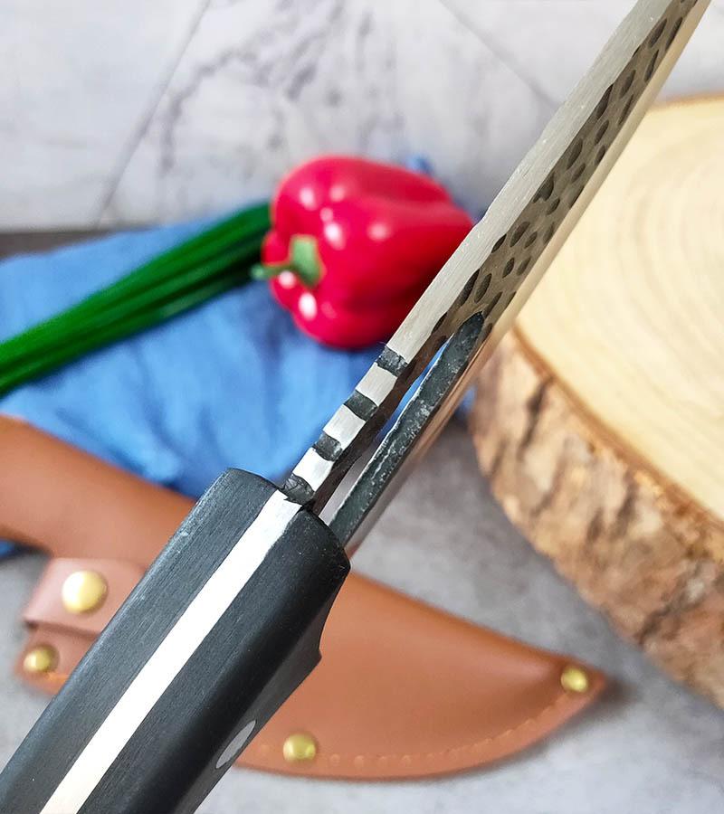 Hand-forged Boning Knife with Sheath High Carbon Steel Meat Cleaver Multi-function Chef's Knife