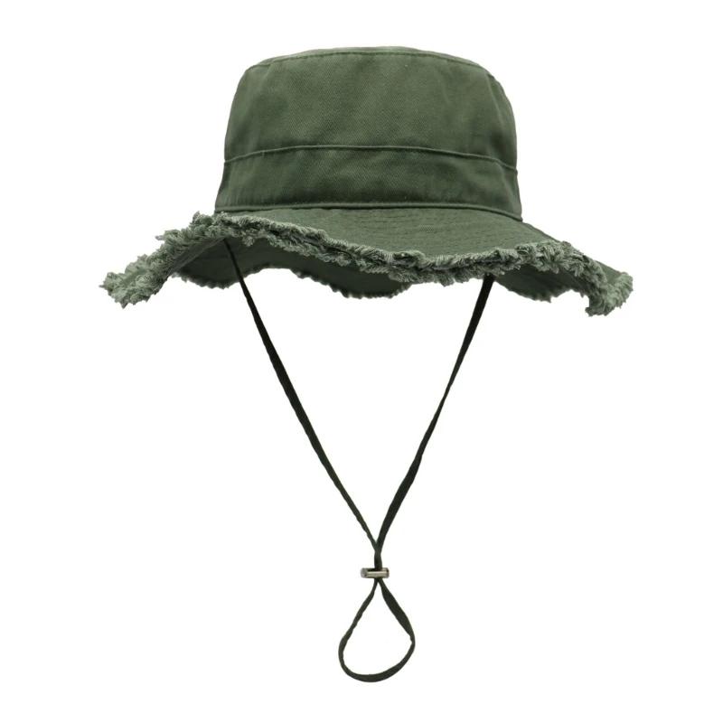 Bucket Hat Gekarteld Ontwerp Zonwerende Hoed Vissershoed Zon Voor UV Visuitrusting Buitenactiviteiten