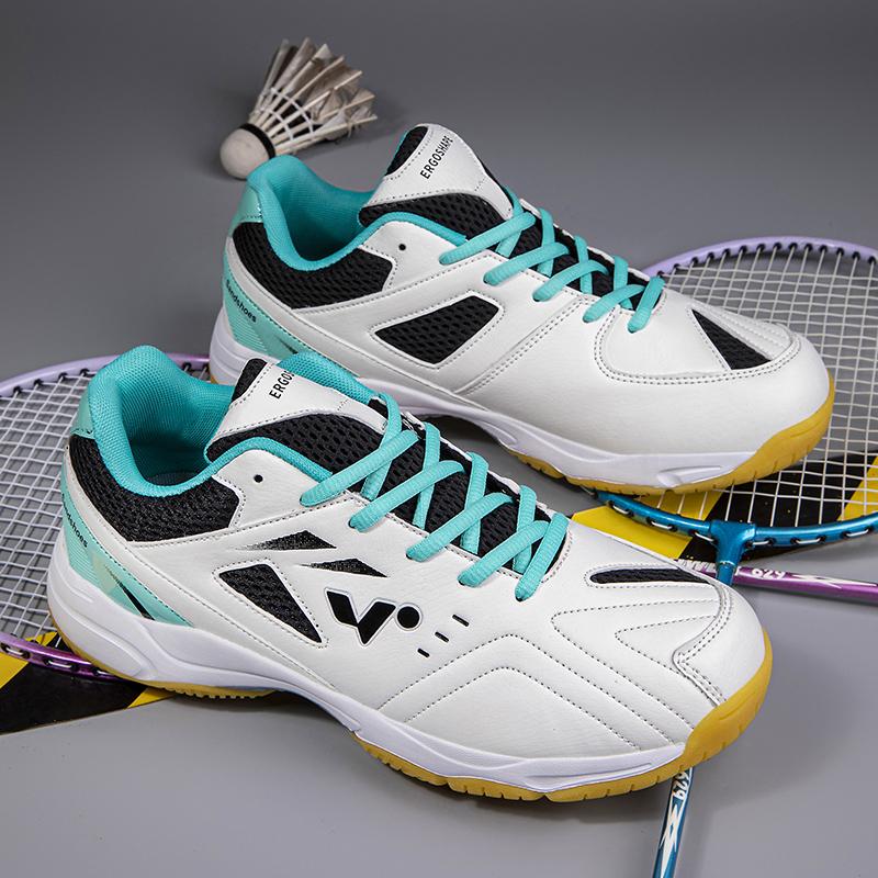 36-45unisex Sneakers Leather Badminton Shoes Anti-slip Table Tennis Shoes Breathable Tennis Sports Shoes