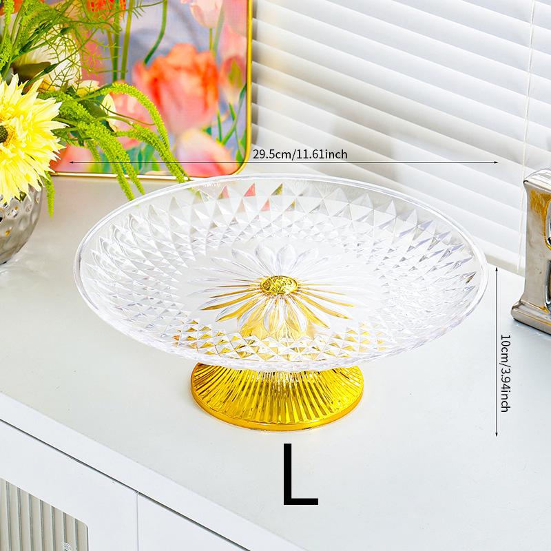 Elegant Snack Plate for Coffee Table: Ideal for Fruit, Desserts, Afternoon Tea, and Candy.