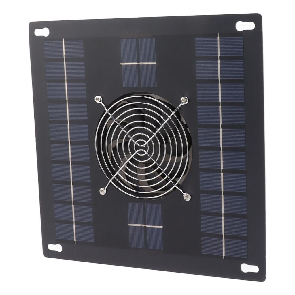 40W Solar Panel Fan Kit Portable Solar Powered Waterproof Fan With Protective Mesh Exhaust For Pet