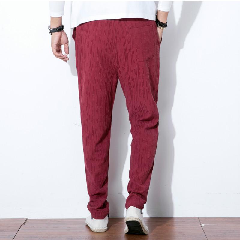 KLJR Men Baggy Chinese Style Elastic Waist Fashion Linen Harem Long Pants KLJR Men Baggy Chinese Style Elastic Waist Fashion Linen Harem Long Pants