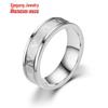 Punk Hip Hop Men's Titanium Steel Roman Numerals Ring - Colorfast and Trendy