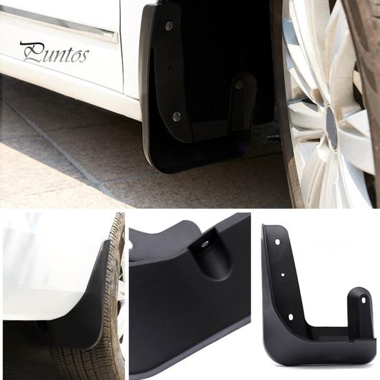 Truck Fender Set 4Pcs Car Mud Flaps with Screws Universal Fit PVC Auto SUV RV Easy Installation Front Rear Wheel Splash Guard Automotive Exterior