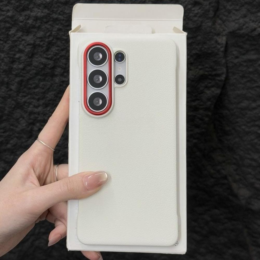 Для Samsung Galaxy S26 Ultra S26+ Чехол Жесткая Кожаная Кожаная Магнитная Противоударная Защитная Крышка для Телефона Для Galaxy S26 Оболочка Galaxy S26 Ultra белый