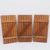 Wooden Doll House Holiday Decoration Set With Carved Door Pine Wreath Mailbox For Christmas Village Scene Setting
