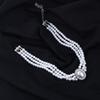 Triple Layer Temperament Pearl Rhinestones Jewelry Accessories Korean Style Choker Women Necklace