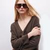 Only Women's 2025 Autumn V-Neck Wool Blend Loose Cardigan