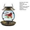 Solar Bird Feeder Decorative Night Light Bird Feeder Waterproof Solar Powered Garden Bird Feeder for Outside Yard Patio