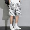 Men's Plus Size Star Print Tie Dye Casual Shorts – Elastic Waist Drawstring Loose Fit Summer Shorts (5XL-11XL)