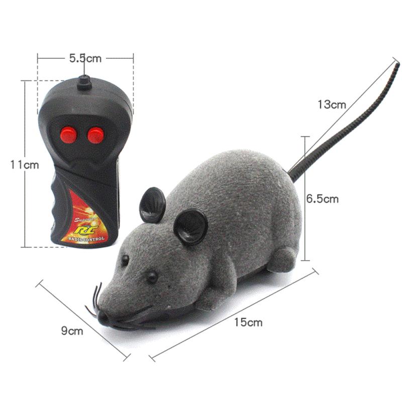 Cat Toy Wireless Remote Control Mouse Toy For Cat Kitten Realistic Mice Prank Rat Toy With Remote