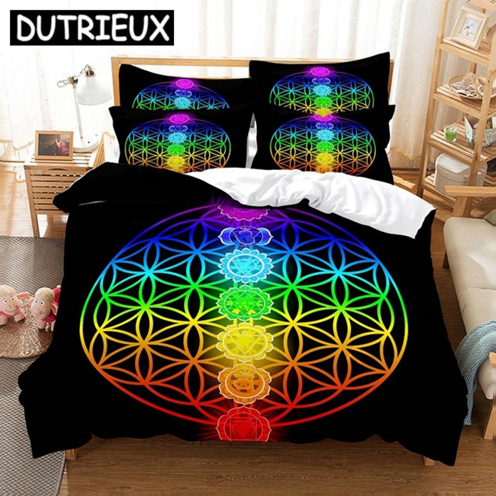 Mandala Flower Bedding Set Fashion 3d Duvet Cover Set Comforter Bed Linen Twin Queen King Single Size Dropshipping Bohemia Style