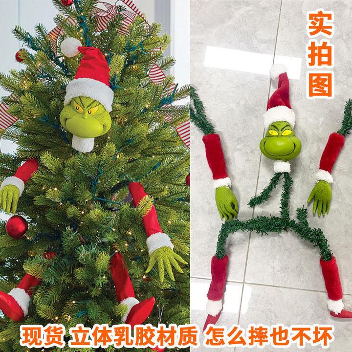 Grinch Christmas Tree Ornaments Christmas Tree Hanging Decorations Classic Decor Made of latex