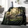 Dragon Boy Forest Blanket Soft Throw Blanket For Home Bedroom Bed Sofa Travel Office Solid Christmas Blanket